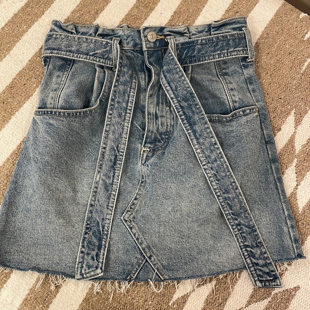 Free People jean skirt size 24